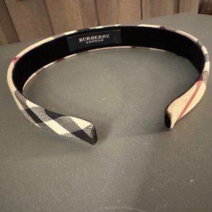 Burberry London Women's Headband Nova Check Blue Label Vintage
